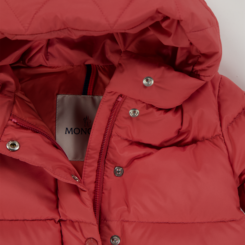 Moncler Laurie Baby Girls Winter Jacket  Dark Pink