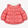 Moncler Tazui Baby Girls Winter Jacket  Dark Pink