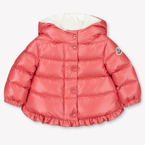 Moncler Tazui Baby Girls Winter Jacket  Dark Pink