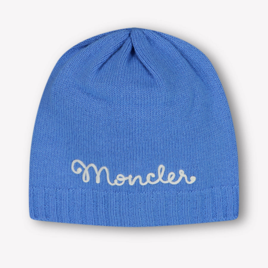 Moncler Baby Boys Beanie in Light Blue