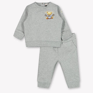 Moncler Baby Jongens Joggingpak In Grijs