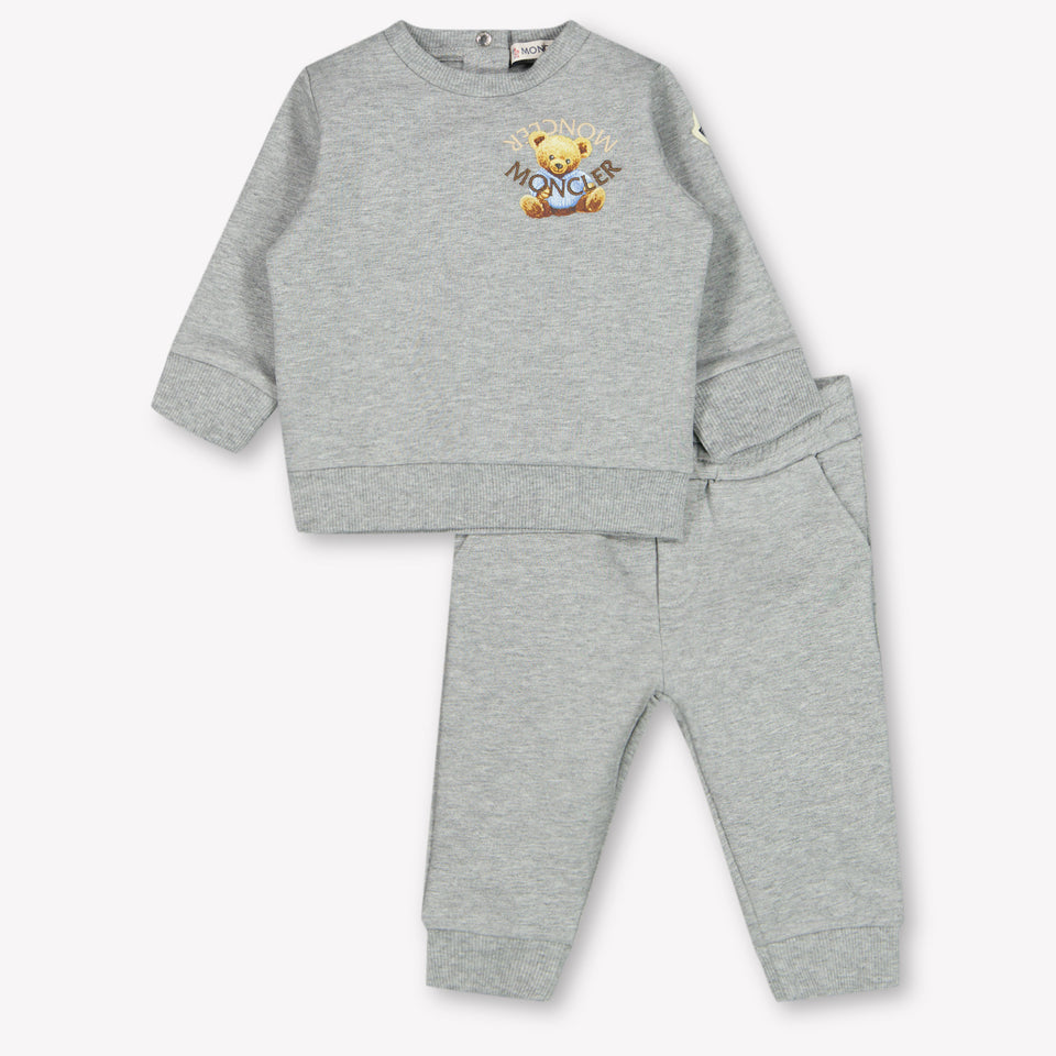 Moncler Baby Jongens Joggingpak In Grijs