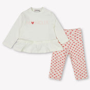 Moncler Baby Meisjes Setje In Off White