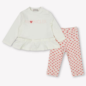 Moncler Baby Girls Set  Offwhite