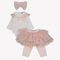 Monnalisa Baby Girls Playsuit  Light Pink