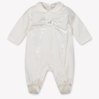 Monnalisa Baby Girls Playsuit  Offwhite