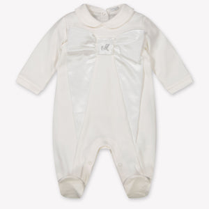 Monnalisa Baby Girls Playsuit  Offwhite