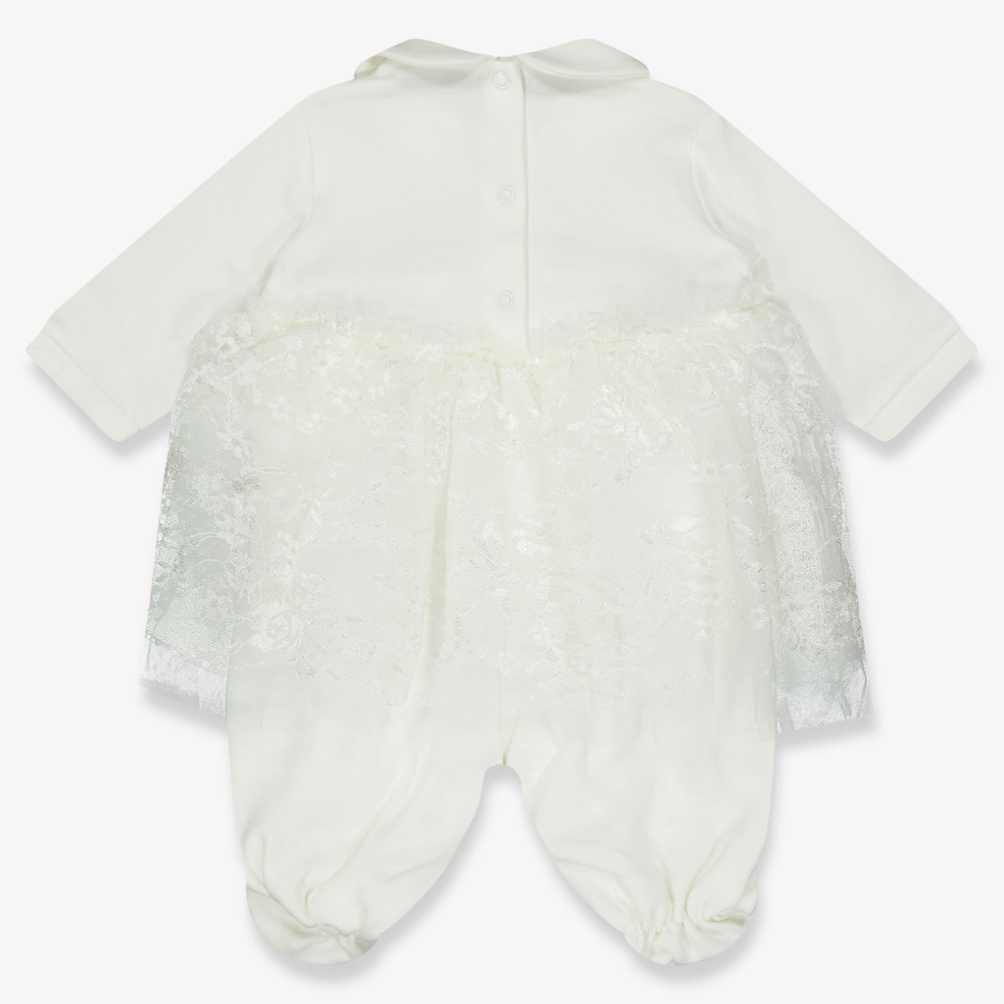 Monnalisa Baby Girls Playsuit  Offwhite