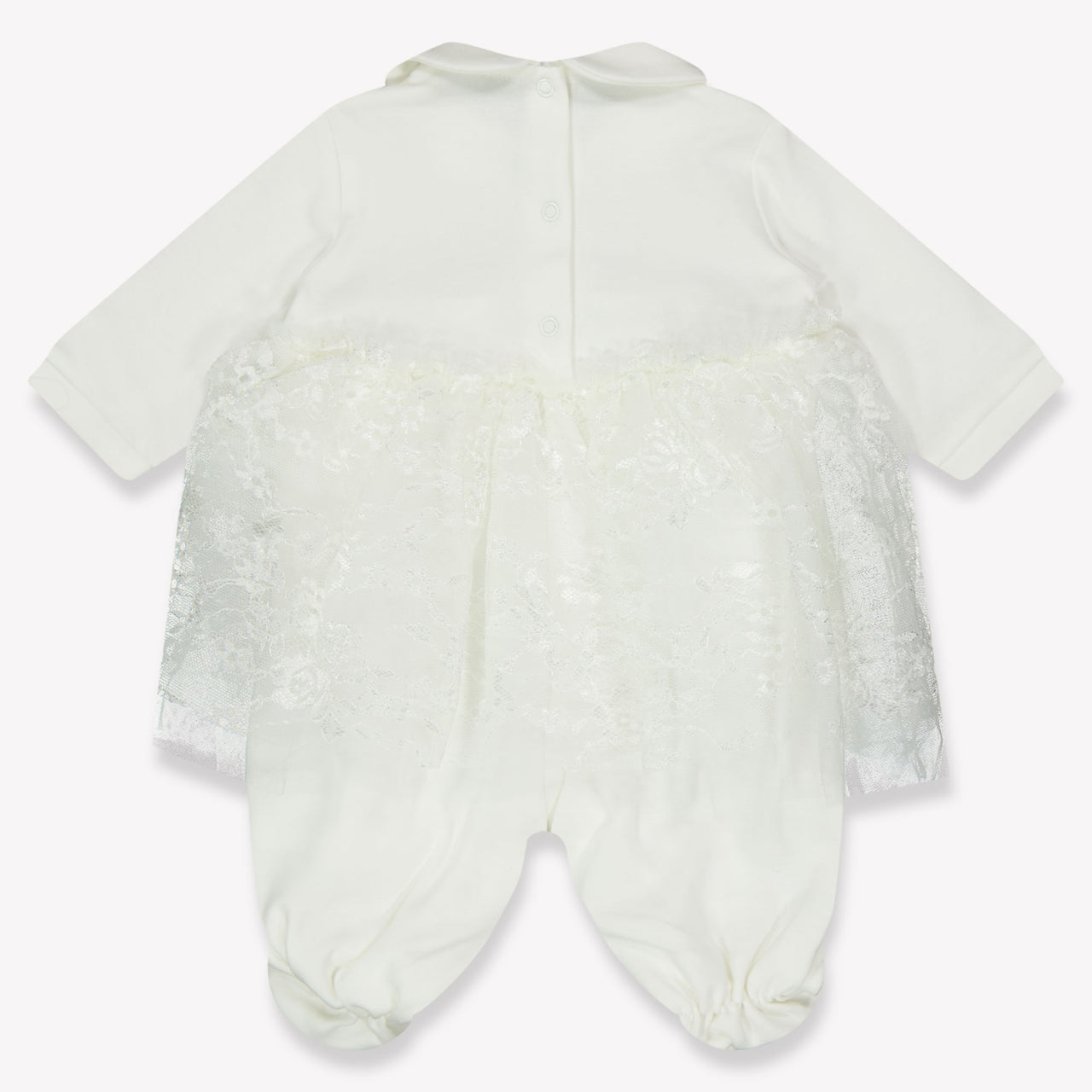 Monnalisa Baby Girls Playsuit  Offwhite