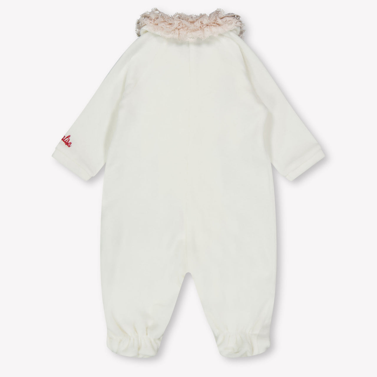 Monnalisa Baby Girls Playsuit  Offwhite