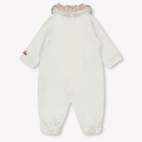 Monnalisa Baby Girls Playsuit  Offwhite