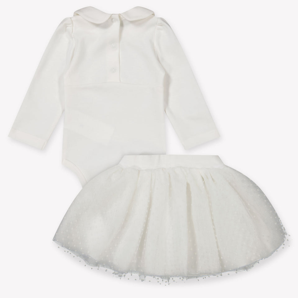MonnaLisa Baby Meisjes Boxpakje in Off White
