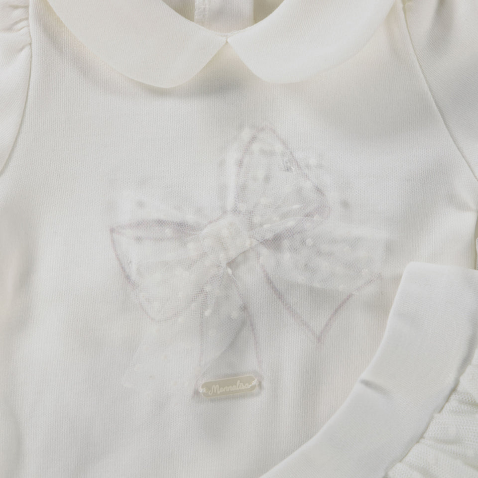 MonnaLisa Baby Meisjes Boxpakje in Off White