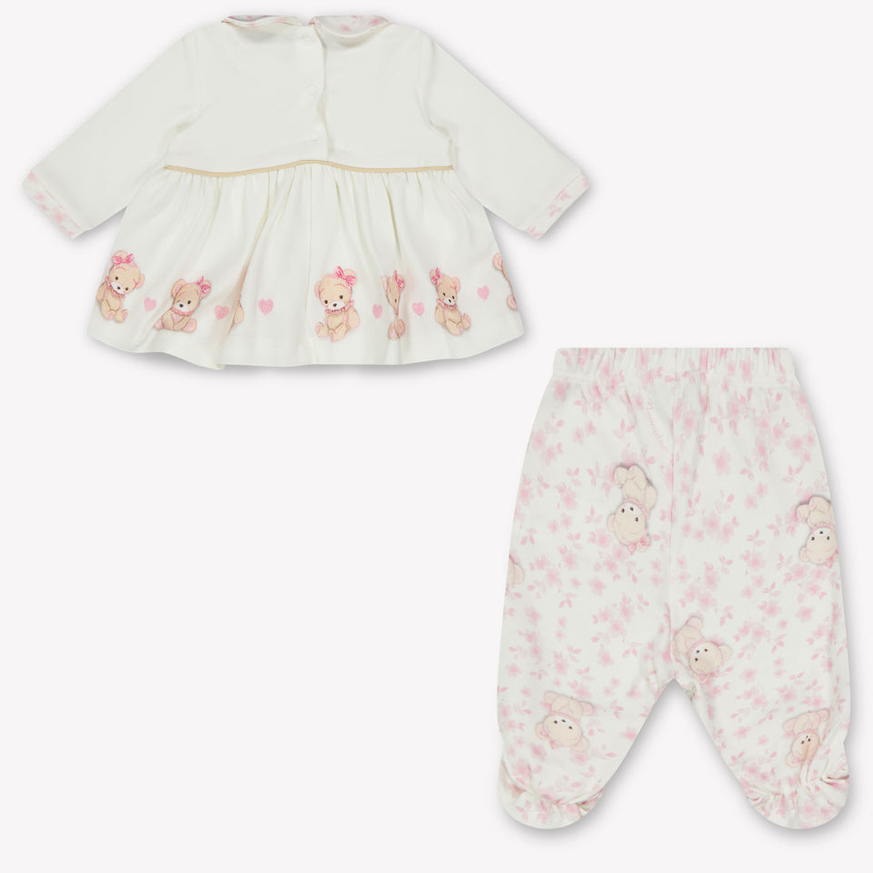 MonnaLisa Baby Meisjes Boxpakje in Off White
