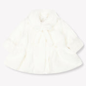 MonnaLisa Baby Meisjes Faux Fur Jassen in Off White