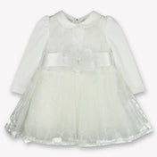 MonnaLisa Baby Meisjes Jurk in Off White