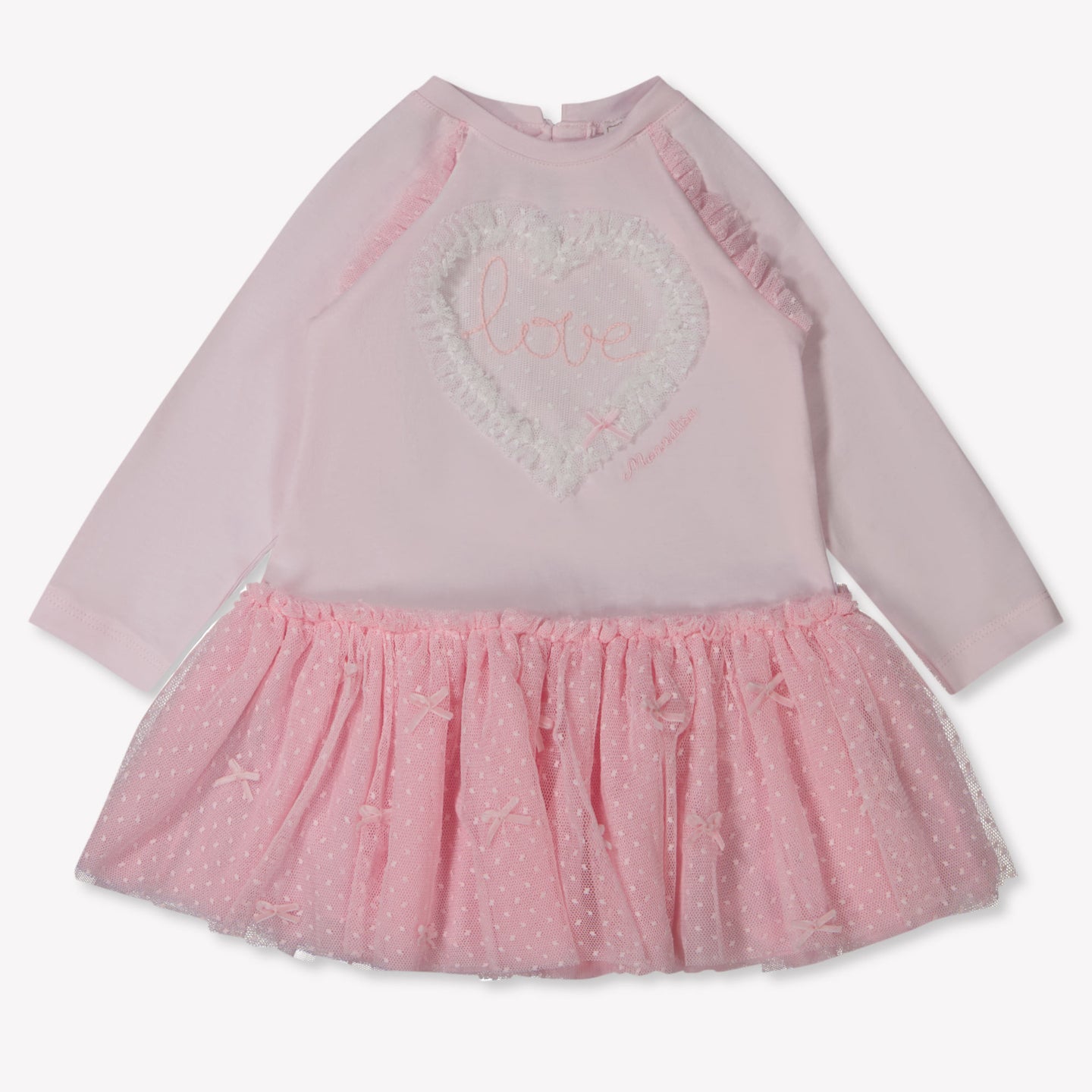 MonnaLisa Baby Meisjes Jurk in Licht Roze