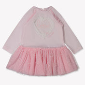 Monnalisa Baby Girls Dress  Light Pink
