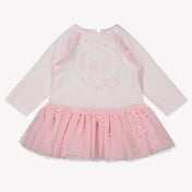 Monnalisa Baby Girls Dress  Light Pink