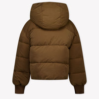 Monnalisa Kids Girls Winter Coat  Brown