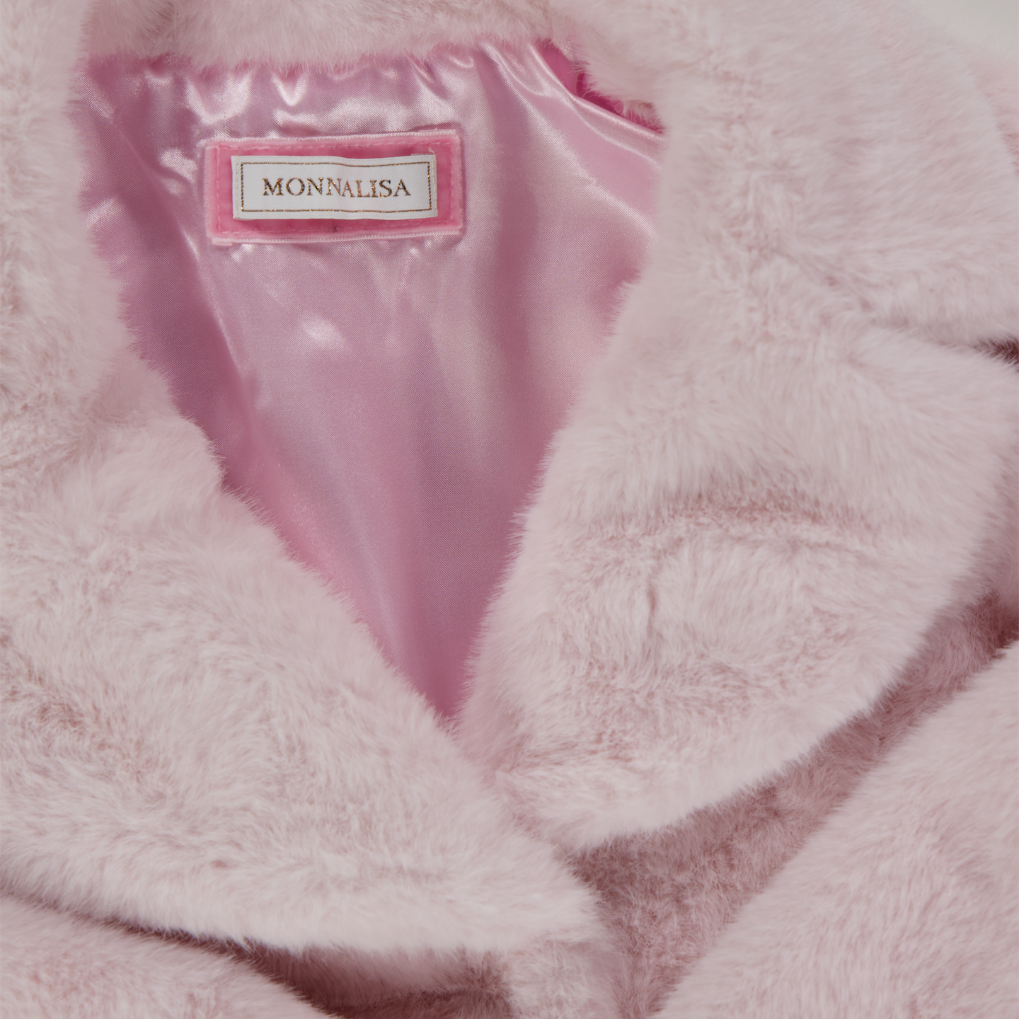 MonnaLisa Kinder Meisjes Faux Fur Jassen in Licht Roze
