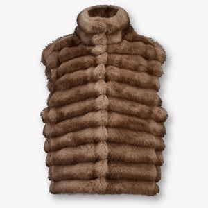 MonnaLisa Kinder Meisjes Bodywarmer in Bruin