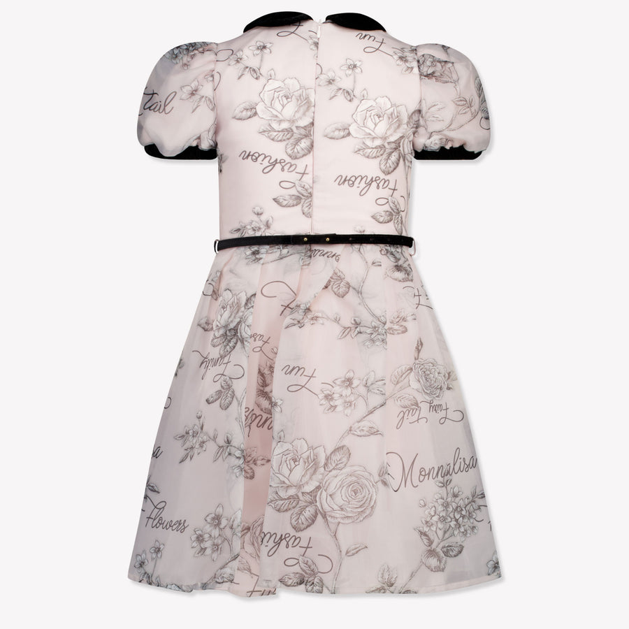 Monnalisa Kids Girls Dress Light Pink
