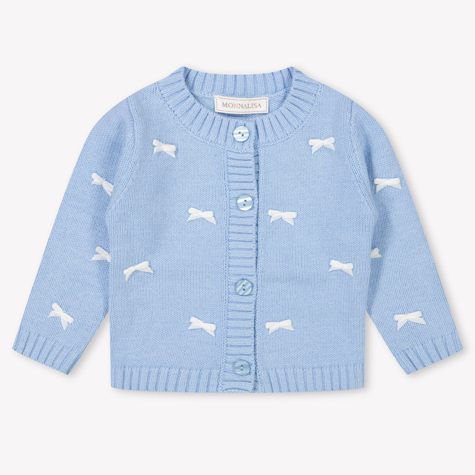 Monnalisa Baby Girls Vest  Light Blue