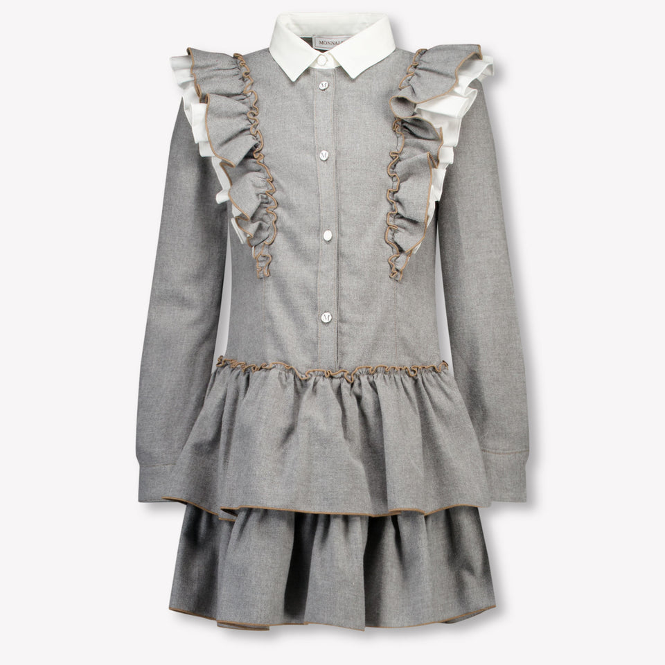 Monnalisa Kids Girls Dress Gray