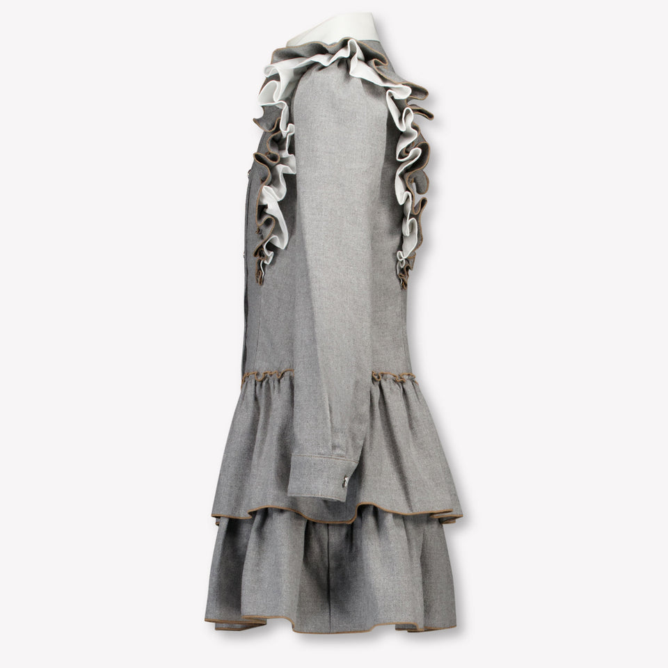 Monnalisa Kids Girls Dress Gray