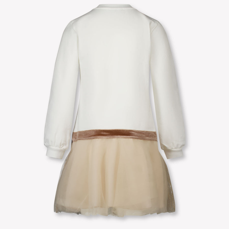 MonnaLisa Kinder Meisjes Jurk in Beige