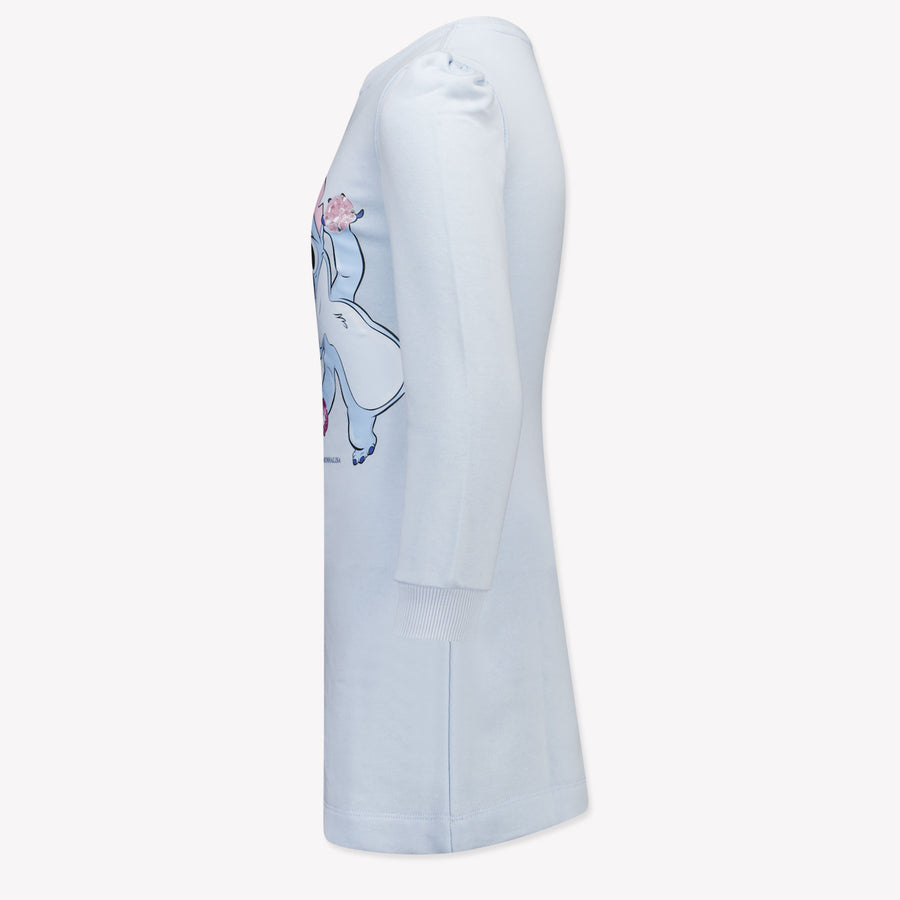 Monnalisa Kids Girls Dress Light Blue