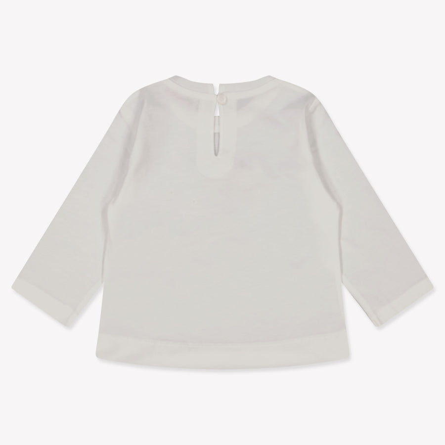 MonnaLisa Baby Meisjes T-Shirt in Off White
