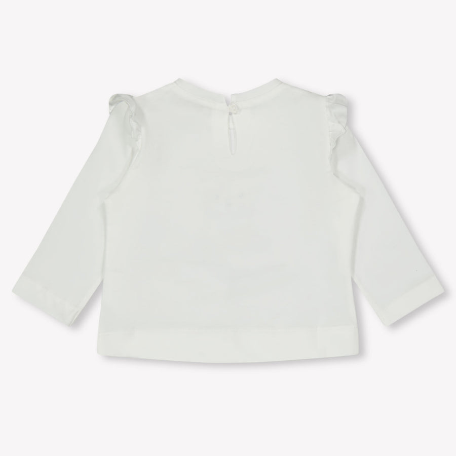 MonnaLisa Baby Meisjes T-Shirt in Off White