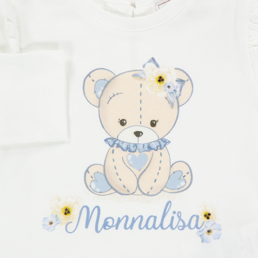 MonnaLisa Baby Meisjes T-Shirt in Off White