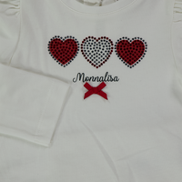 MonnaLisa Baby Meisjes T-Shirt in Off White