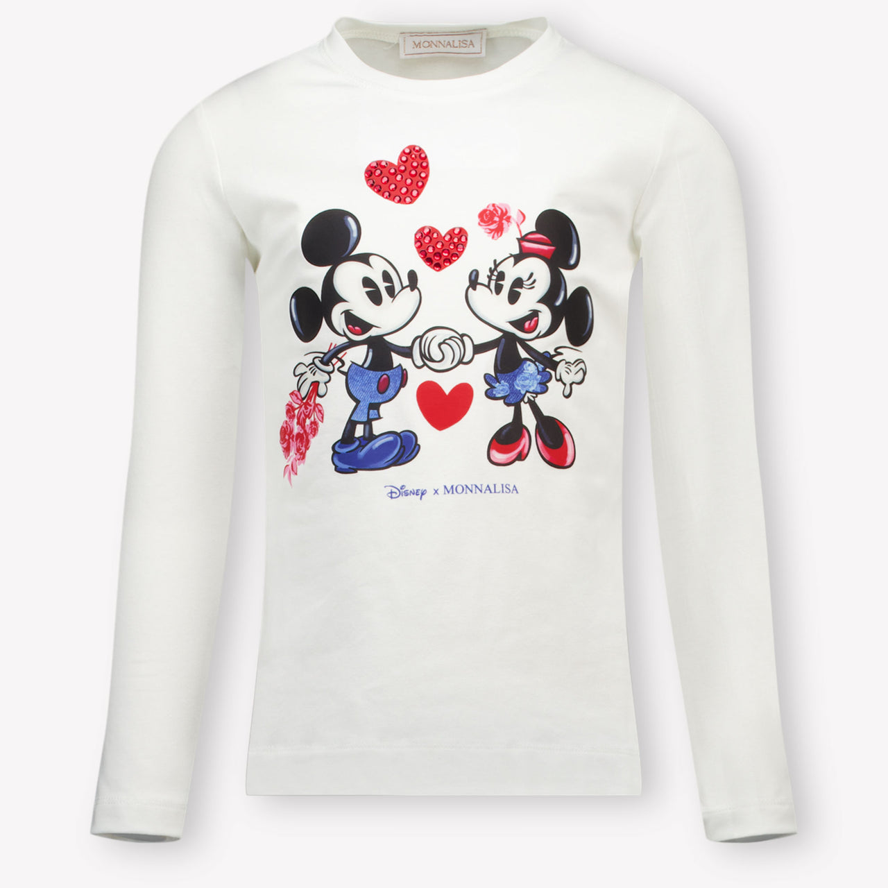 MonnaLisa Kinder Meisjes T-Shirt in Off White