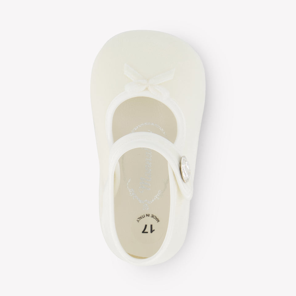 MonnaLisa Baby Meisjes Ballerina in Off White