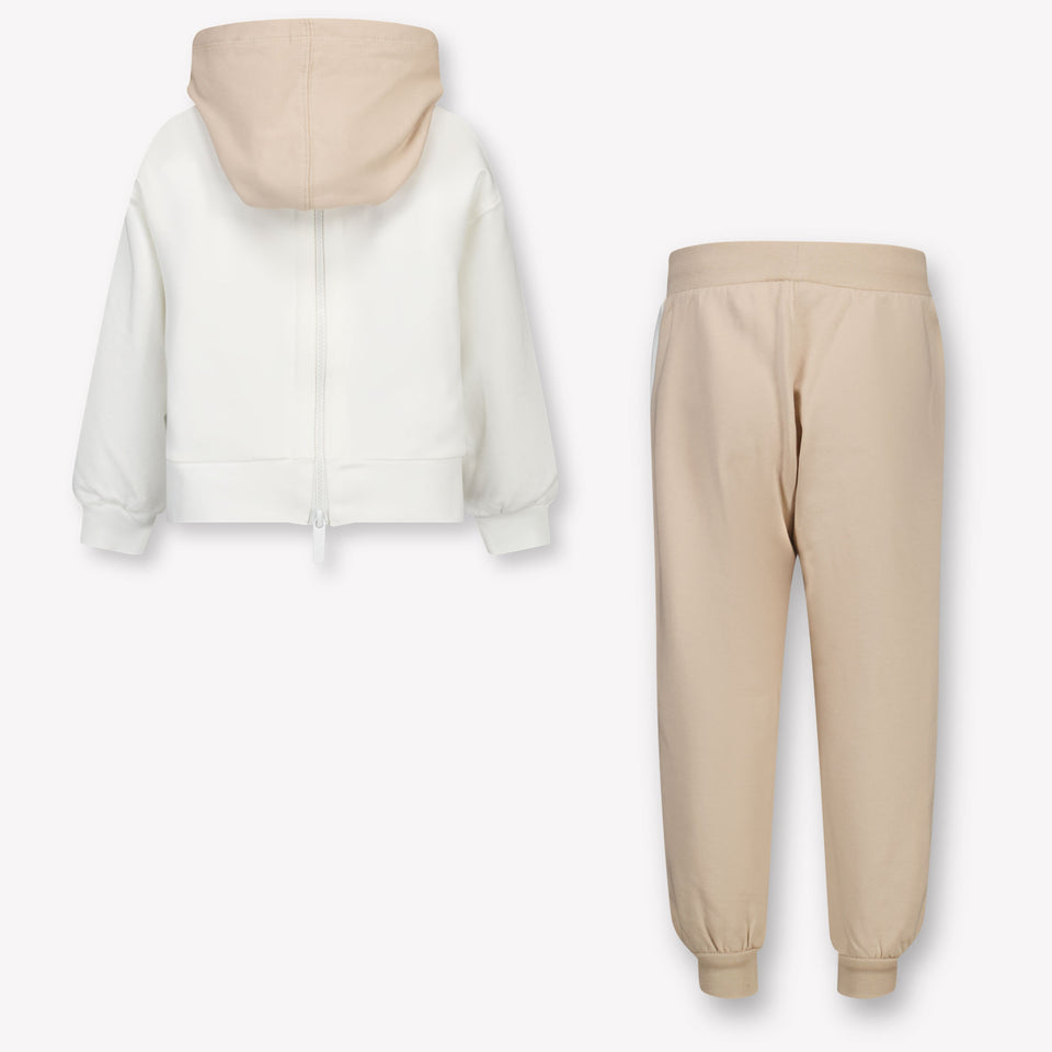 MonnaLisa Kinder Meisjes Joggingpak in Beige