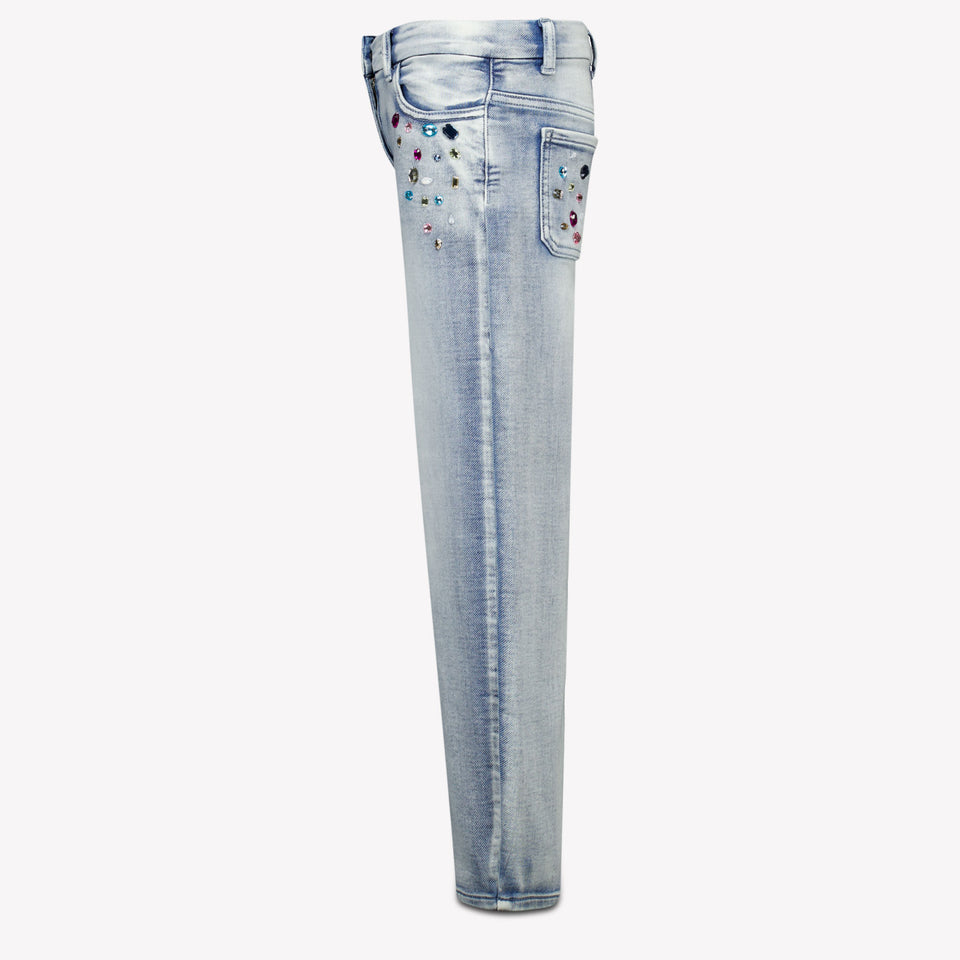 Monnalisa Kids Girls Jeans  Light Blue