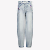 Monnalisa Kids Girls Jeans  Light Blue