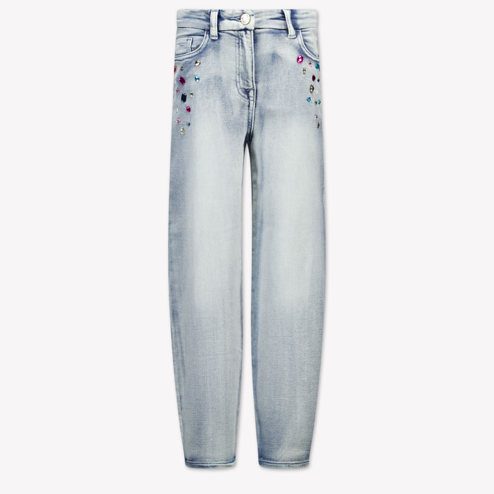 Monnalisa Kids Girls Jeans  Light Blue