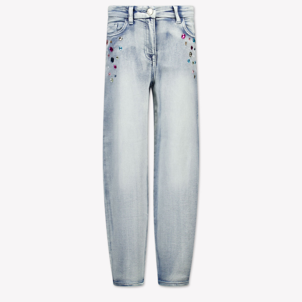 Monnalisa Kids Girls Jeans  Light Blue
