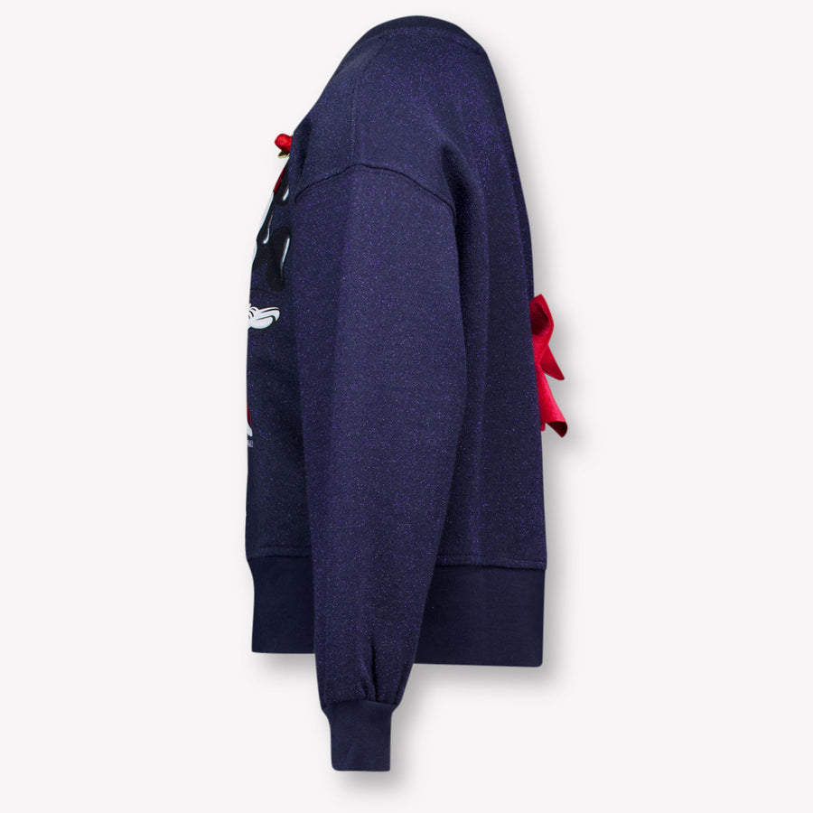 Monnalisa Kids Girls Sweater Navy