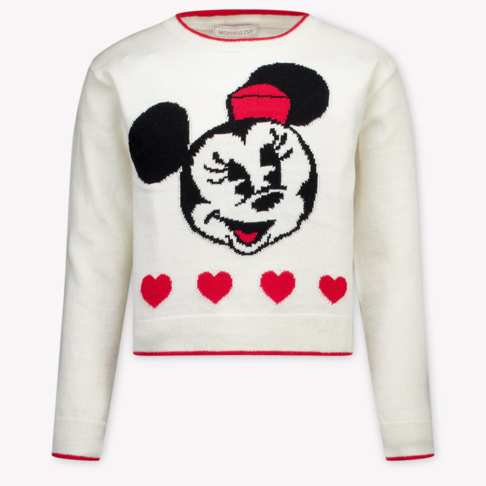 MonnaLisa Kinder Meisjes Trui in Off White