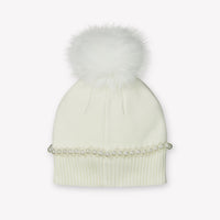 Monnalisa Kids Girls Hat Offwhite