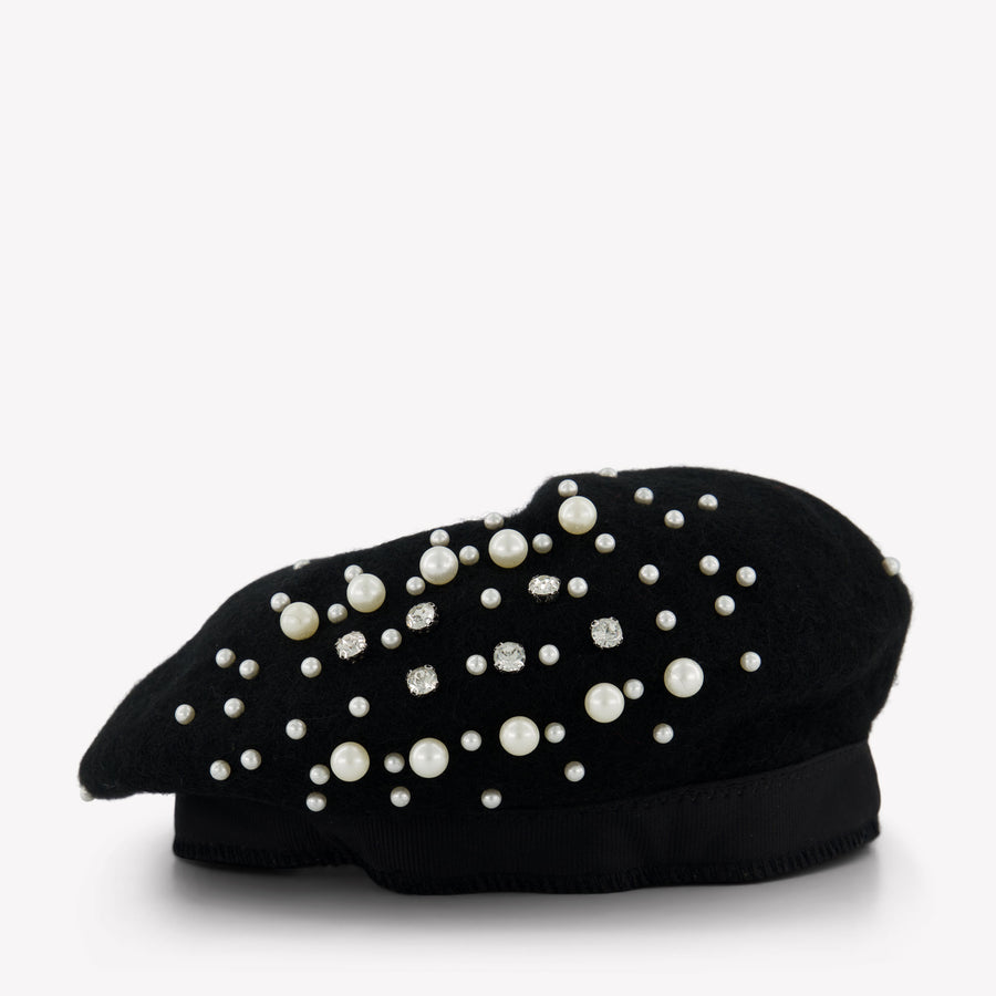 Monnalisa Kids Girls Hat  Black