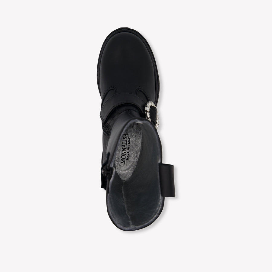 Monnalisa Girls Boots  Black