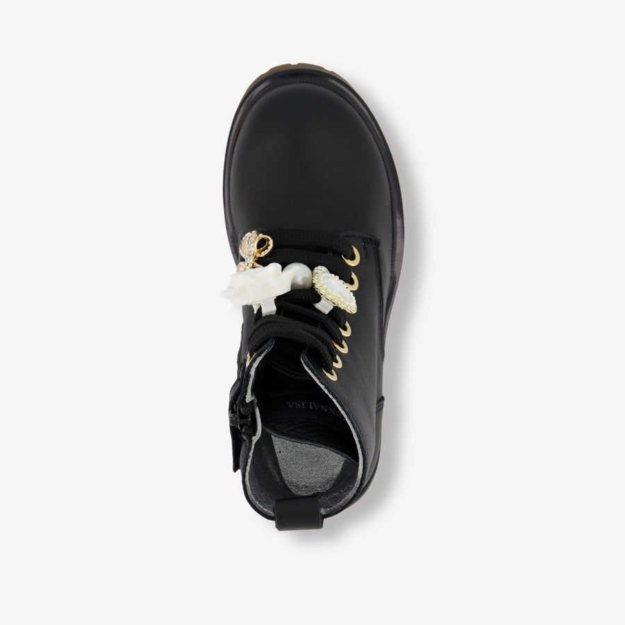 Monnalisa Girls Boots  Black