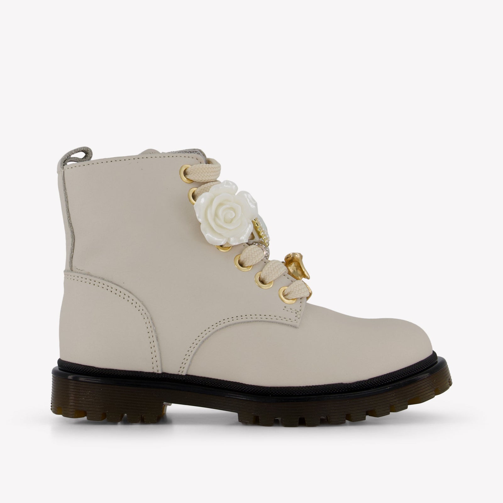 Monnalisa Girls Boots  Light Beige